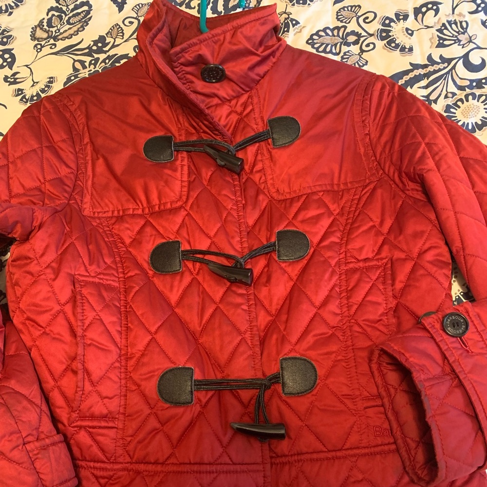 Red Barbour Jacket Sz 8